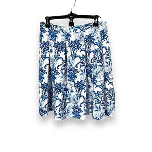 Mario Serrani Italy floral pleated Swing Skirt